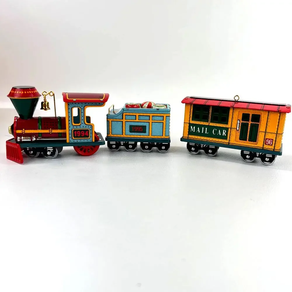 Hallmark Keepsake Ornaments Yuletide Central Collectors Series 1,2,3